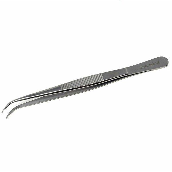A2Z Scilab Splinter Tweezers Bent, Stainless Steel 5.5L, Silver A2Z-ZR911